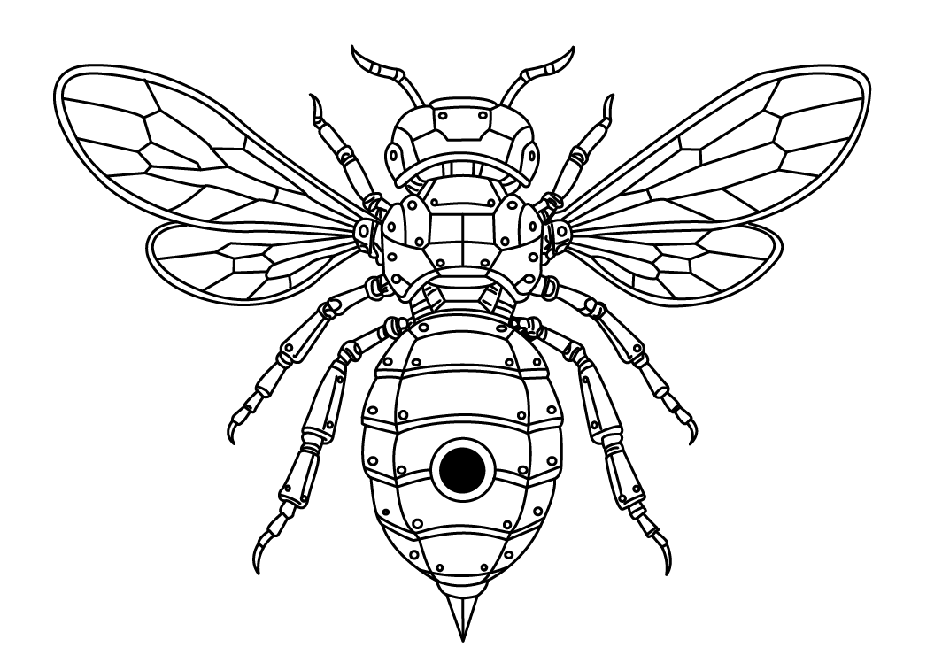Dessin d'une abeille